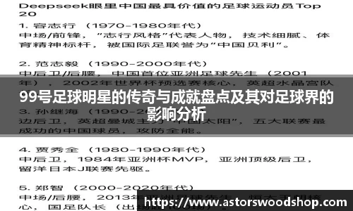 99号足球明星的传奇与成就盘点及其对足球界的影响分析